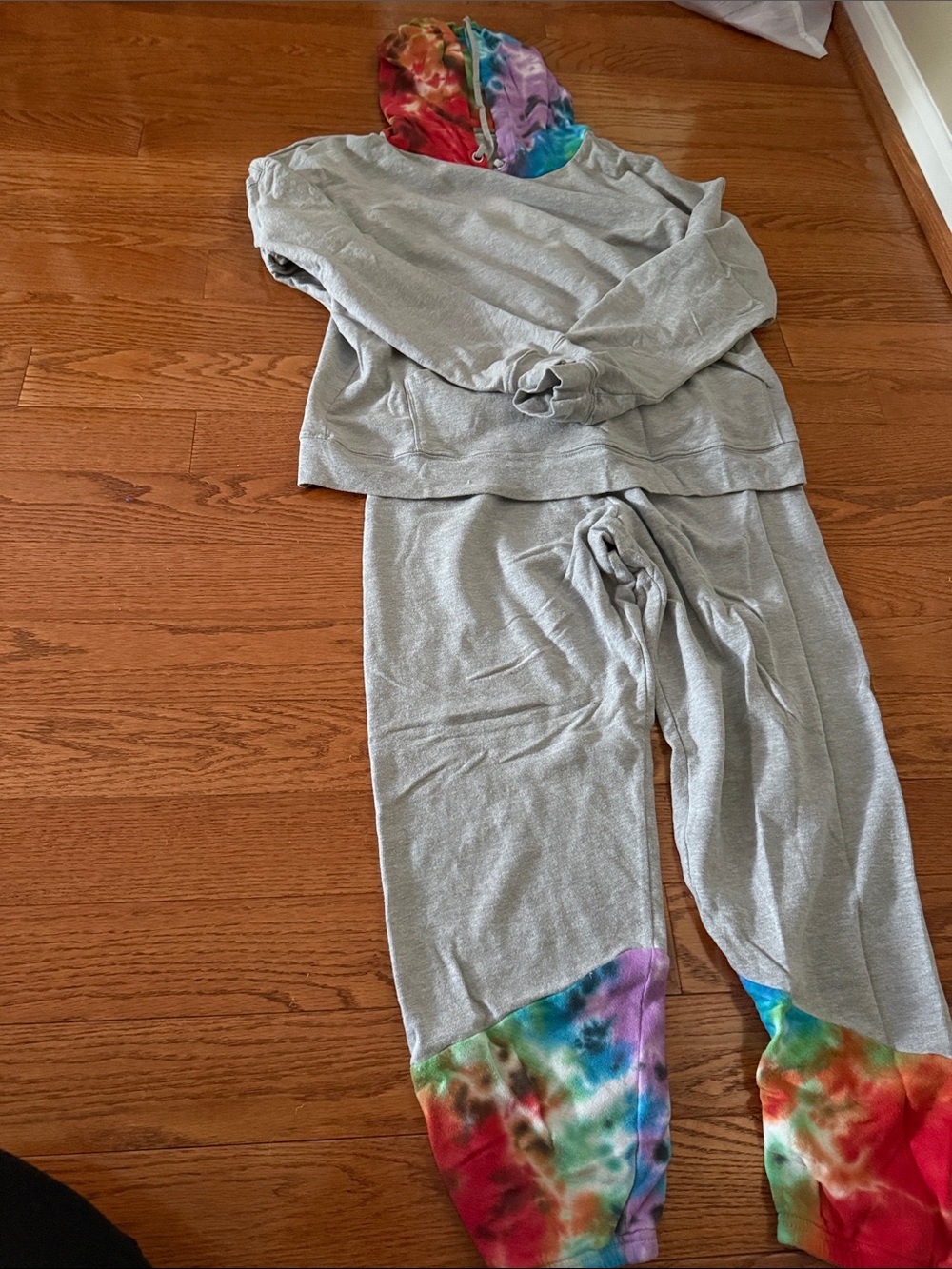 Michael Lauren grey sweats set